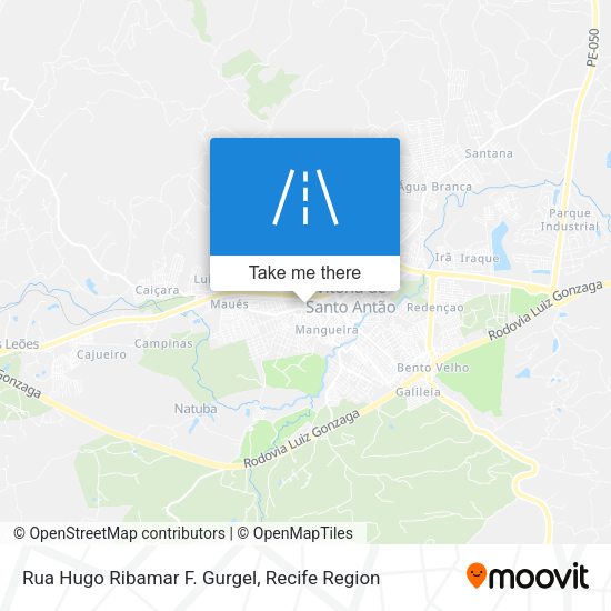 Rua Hugo Ribamar F. Gurgel map