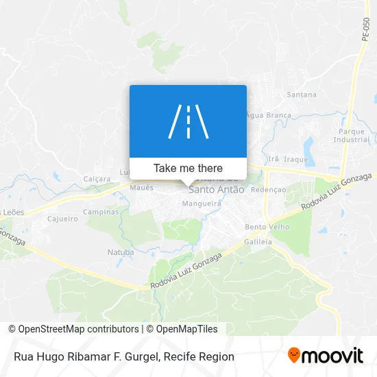Rua Hugo Ribamar F. Gurgel map