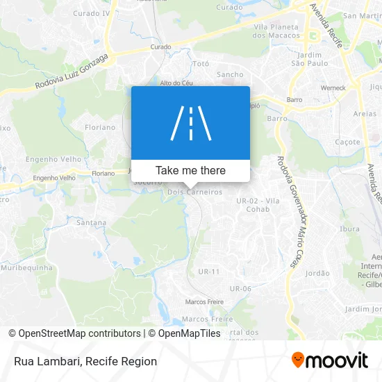 Rua Lambari map