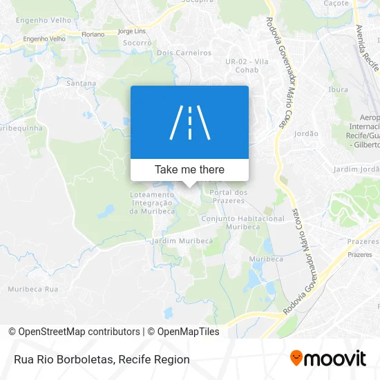 Rua Rio Borboletas map