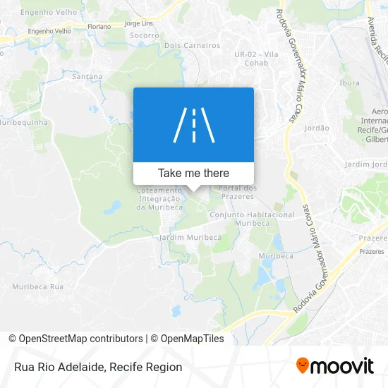 Rua Rio Adelaide map