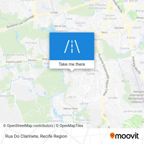 Rua Do Clarinete map