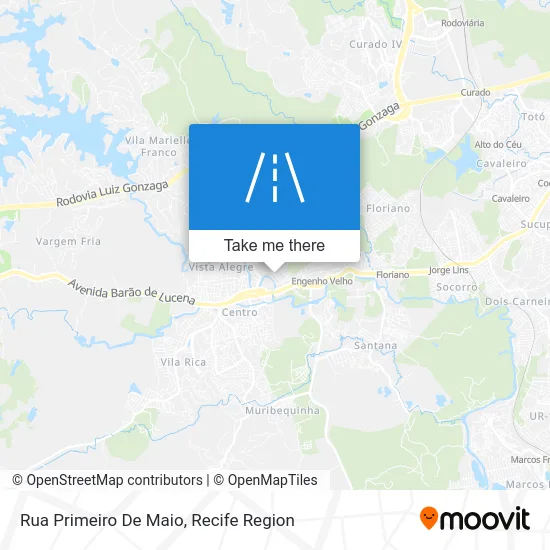 Rua Primeiro De Maio map