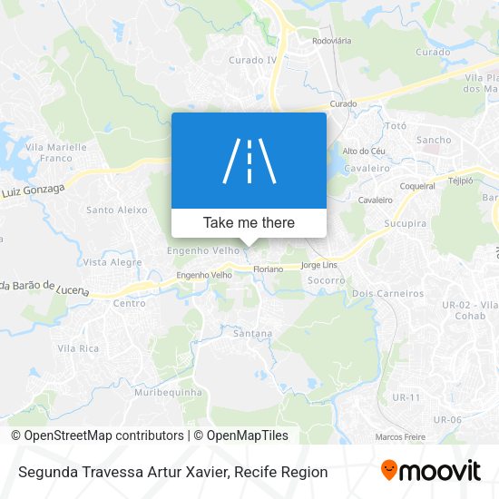 Segunda Travessa Artur Xavier map