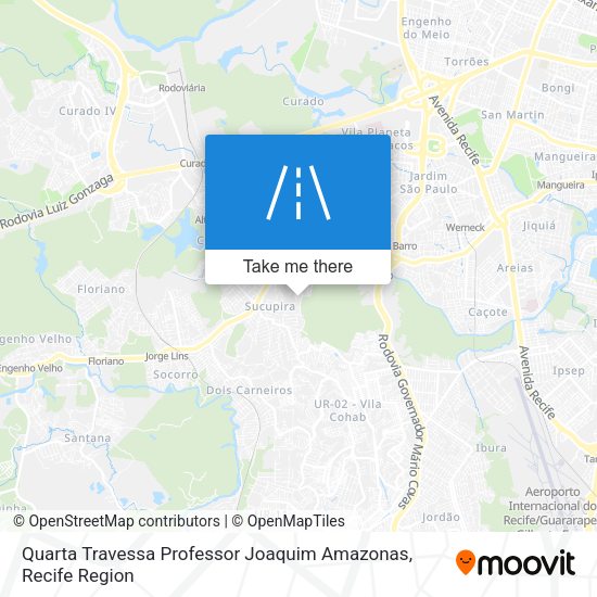 Quarta Travessa Professor Joaquim Amazonas map