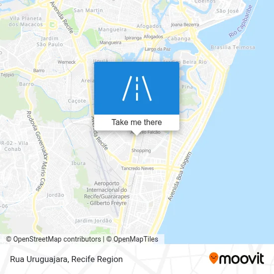 Rua Uruguajara map