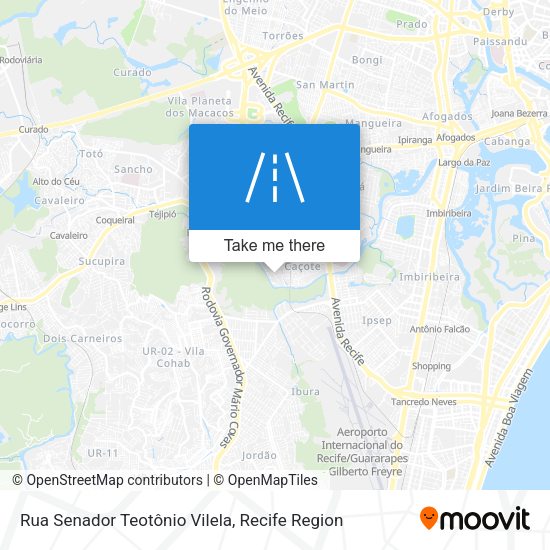 Rua Senador Teotônio Vilela map