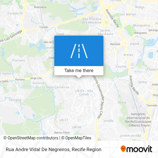 Rua Andre Vidal De Negreiros map