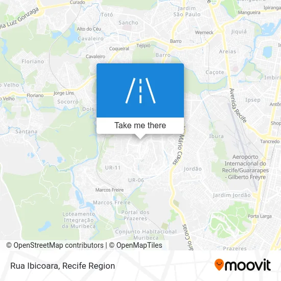 Rua Ibicoara map