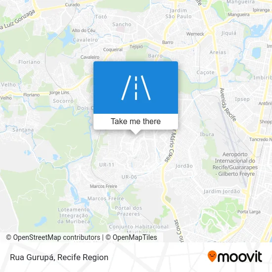 Rua Gurupá map
