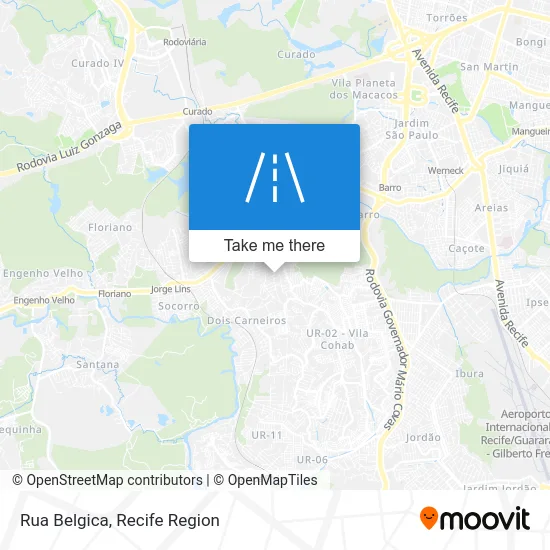 Rua Belgica map
