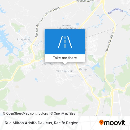 Rua Milton Adolfo De Jeus map
