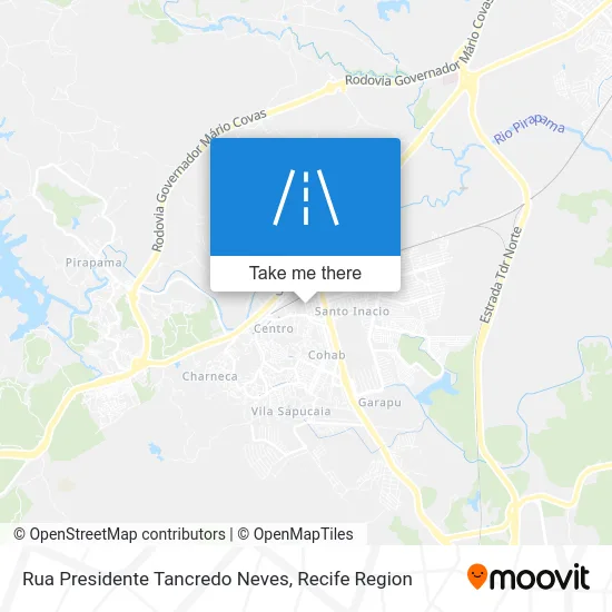 Rua Presidente Tancredo Neves map