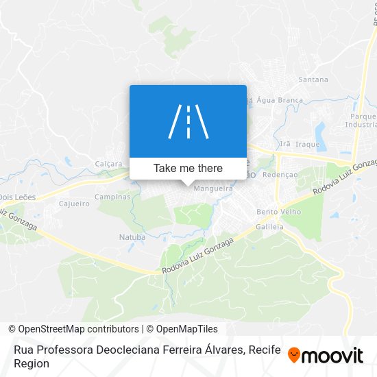 Rua Professora Deocleciana Ferreira Álvares map
