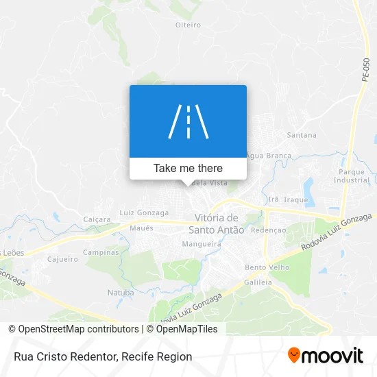 Rua Cristo Redentor map