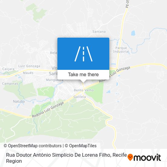 Rua Doutor Antônio Simplício De Lorena Filho map