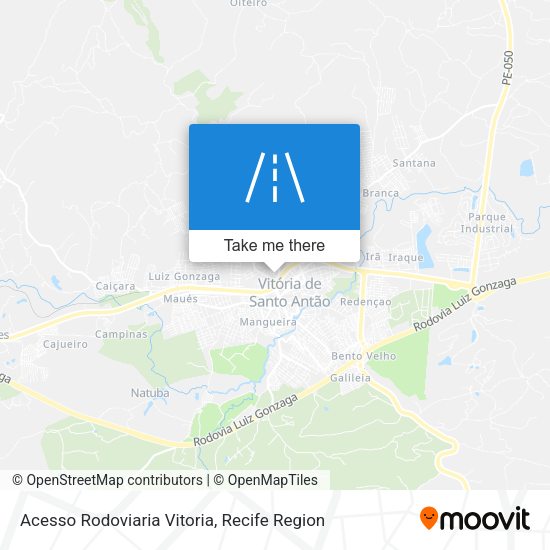 Acesso Rodoviaria Vitoria map