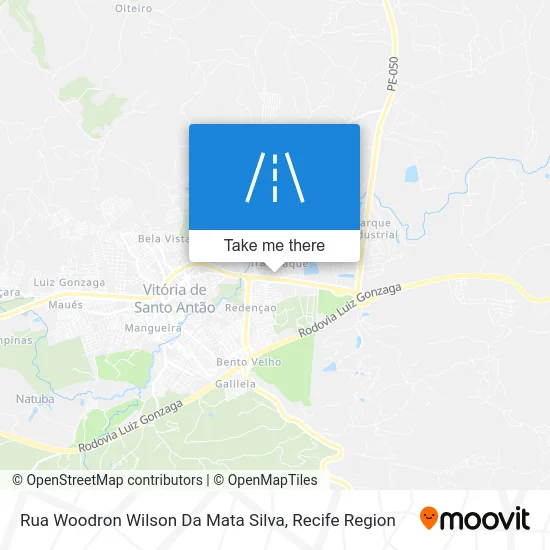 Rua Woodron Wilson Da Mata Silva map