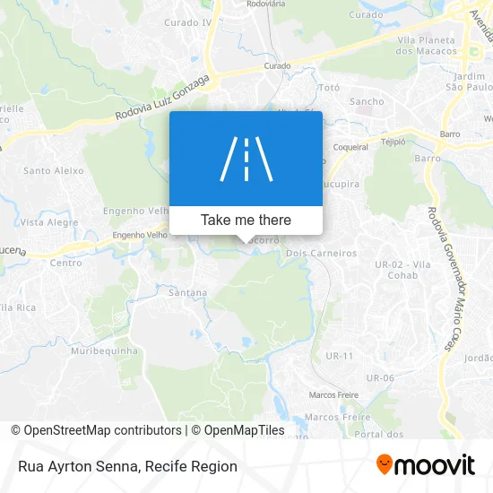 Rua Ayrton Senna map