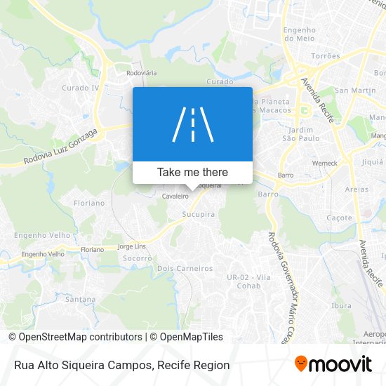 Rua Alto Siqueira Campos map