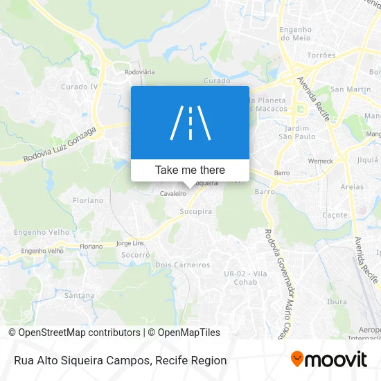Rua Alto Siqueira Campos map
