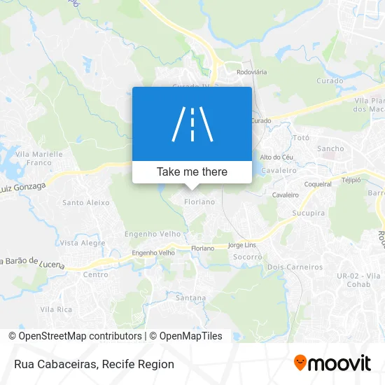Rua Cabaceiras map