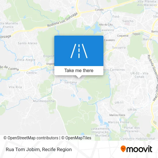 Rua Tom Jobim map
