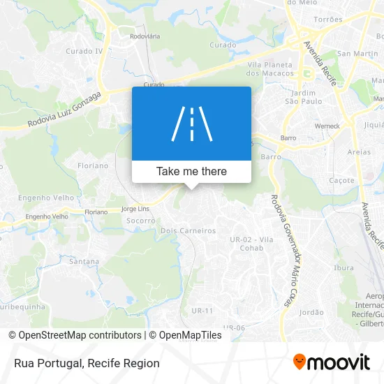 Rua Portugal map