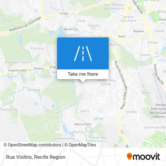 Rua Violino map