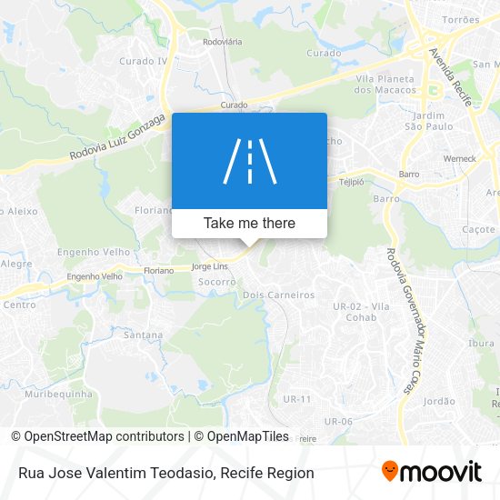 Rua Jose Valentim Teodasio map