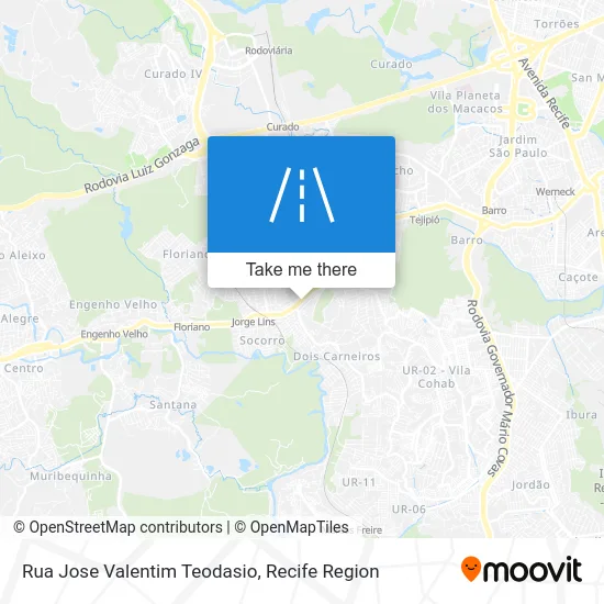 Rua Jose Valentim Teodasio map