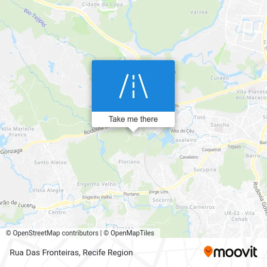 Rua Das Fronteiras map