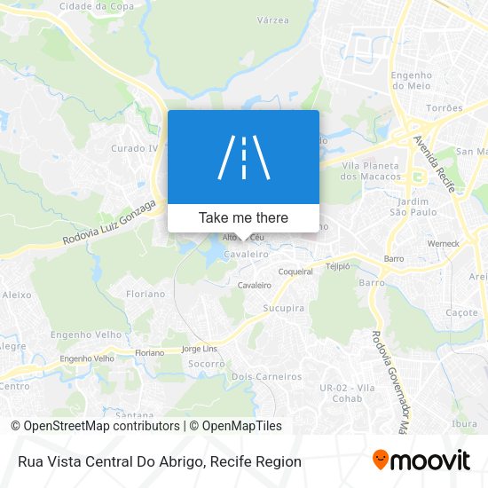 Rua Vista Central Do Abrigo map