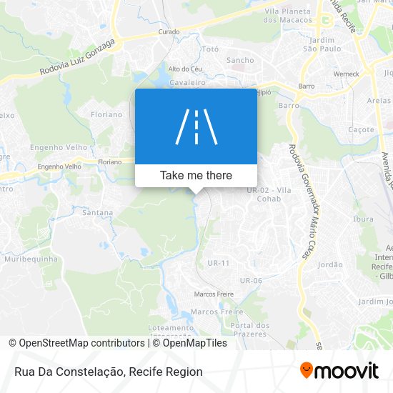 Rua Da Constelação map