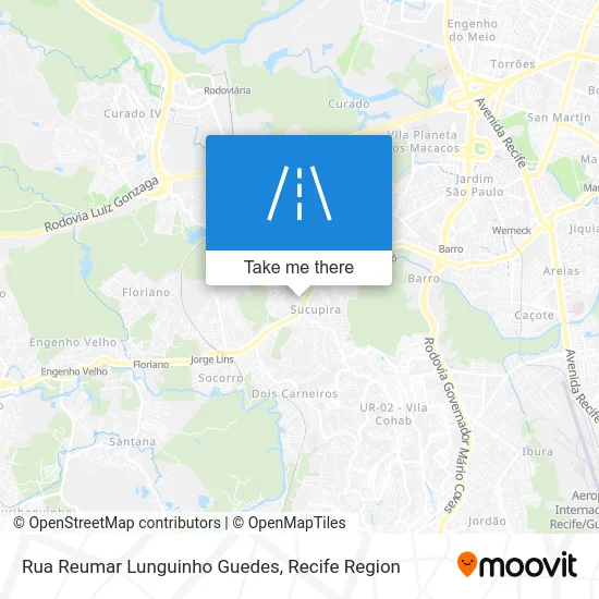 Rua Reumar Lunguinho Guedes map