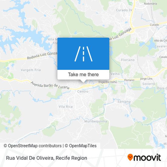 Rua Vidal De Oliveira map