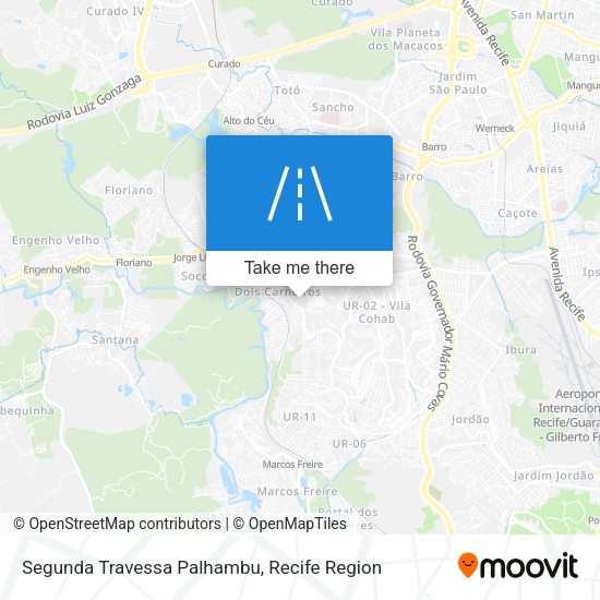Segunda Travessa Palhambu map