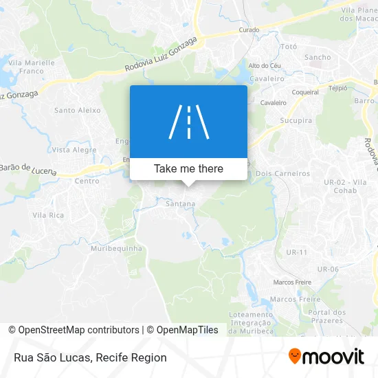Rua São Lucas map