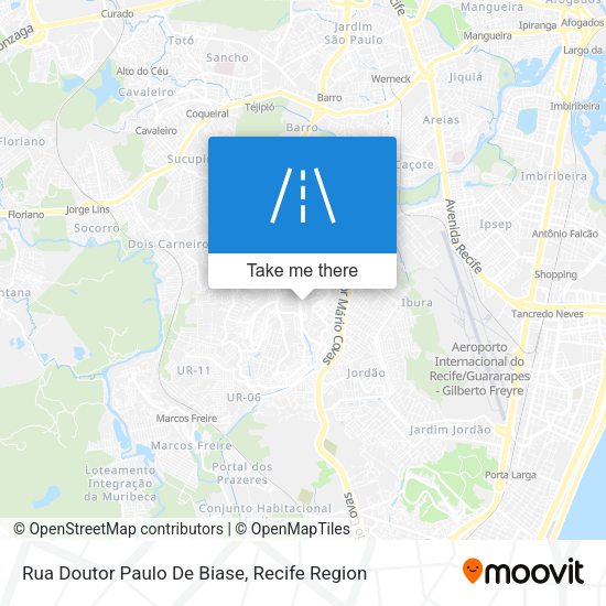 Rua Doutor Paulo De Biase map