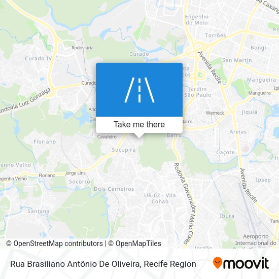 Rua Brasiliano Antônio De Oliveira map