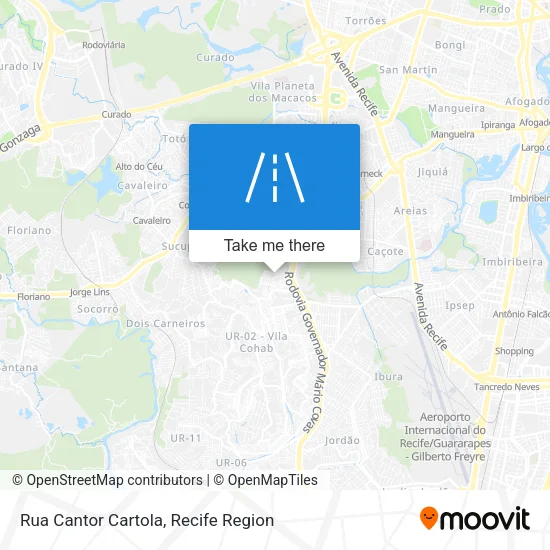 Rua Cantor Cartola map