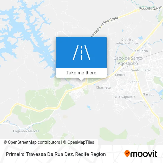 Primeira Travessa Da Rua Dez map