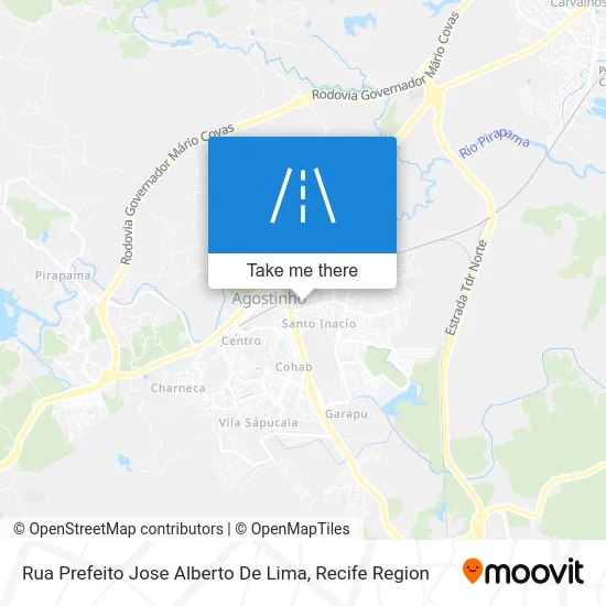 Rua Prefeito Jose Alberto De Lima map