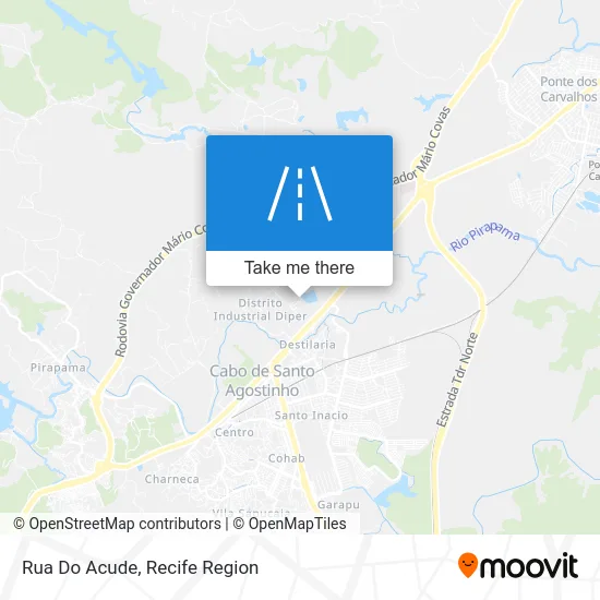 Rua Do Acude map