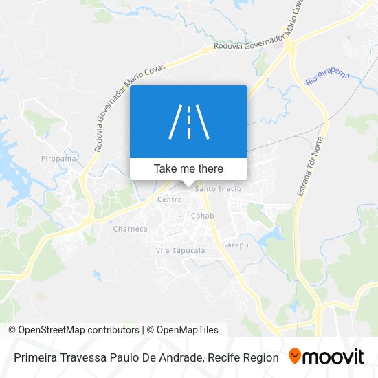 Primeira Travessa Paulo De Andrade map