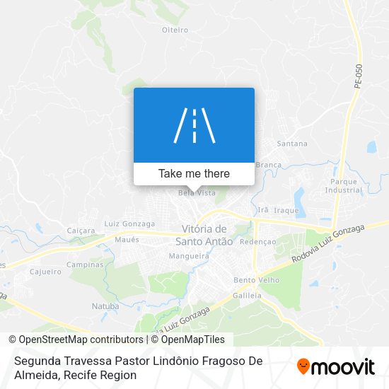 Segunda Travessa Pastor Lindônio Fragoso De Almeida map