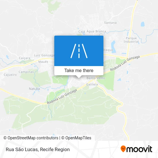 Rua São Lucas map