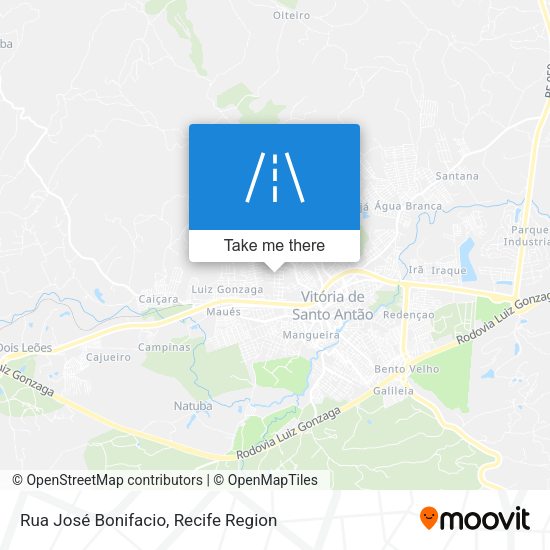 Rua José Bonifacio map