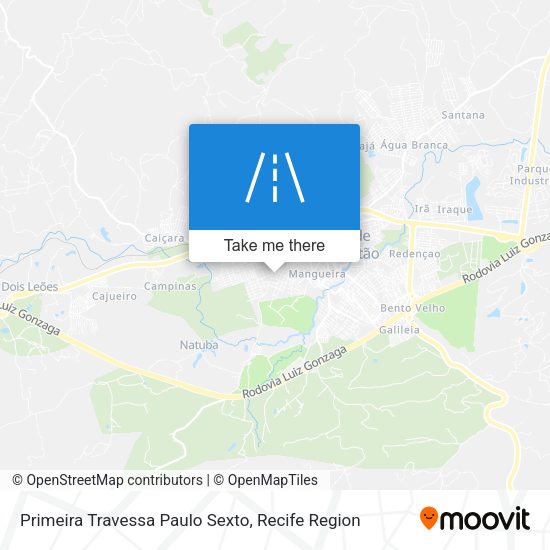 Primeira Travessa Paulo Sexto map