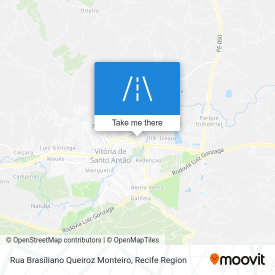 Rua Brasiliano Queiroz Monteiro map